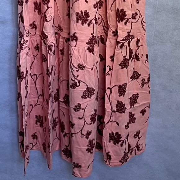 Anthropologie Daily Practice Cotton Smoked Tiered, Puff sleeve Maxi Dress - Picture 12 of 16